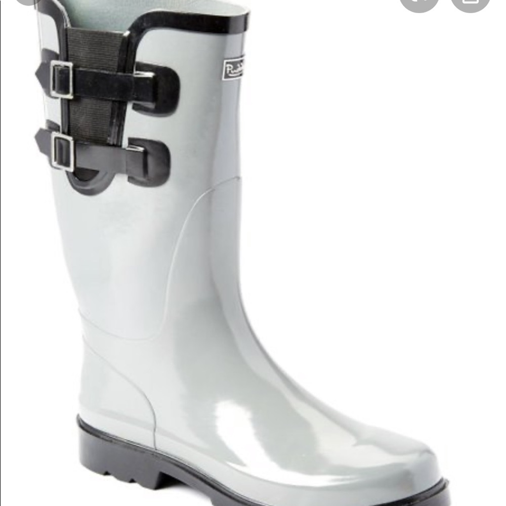 Puddletons grey rain boots